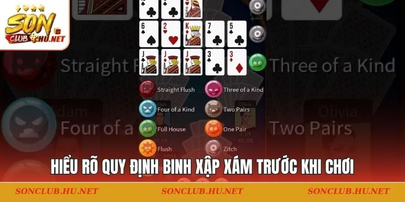 Hiểu rõ quy định binh Xap Xam trước khi chơi
